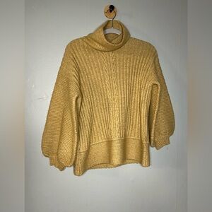 COPY - Toccin ny funnel neck balloon sleeve acrylic sweater